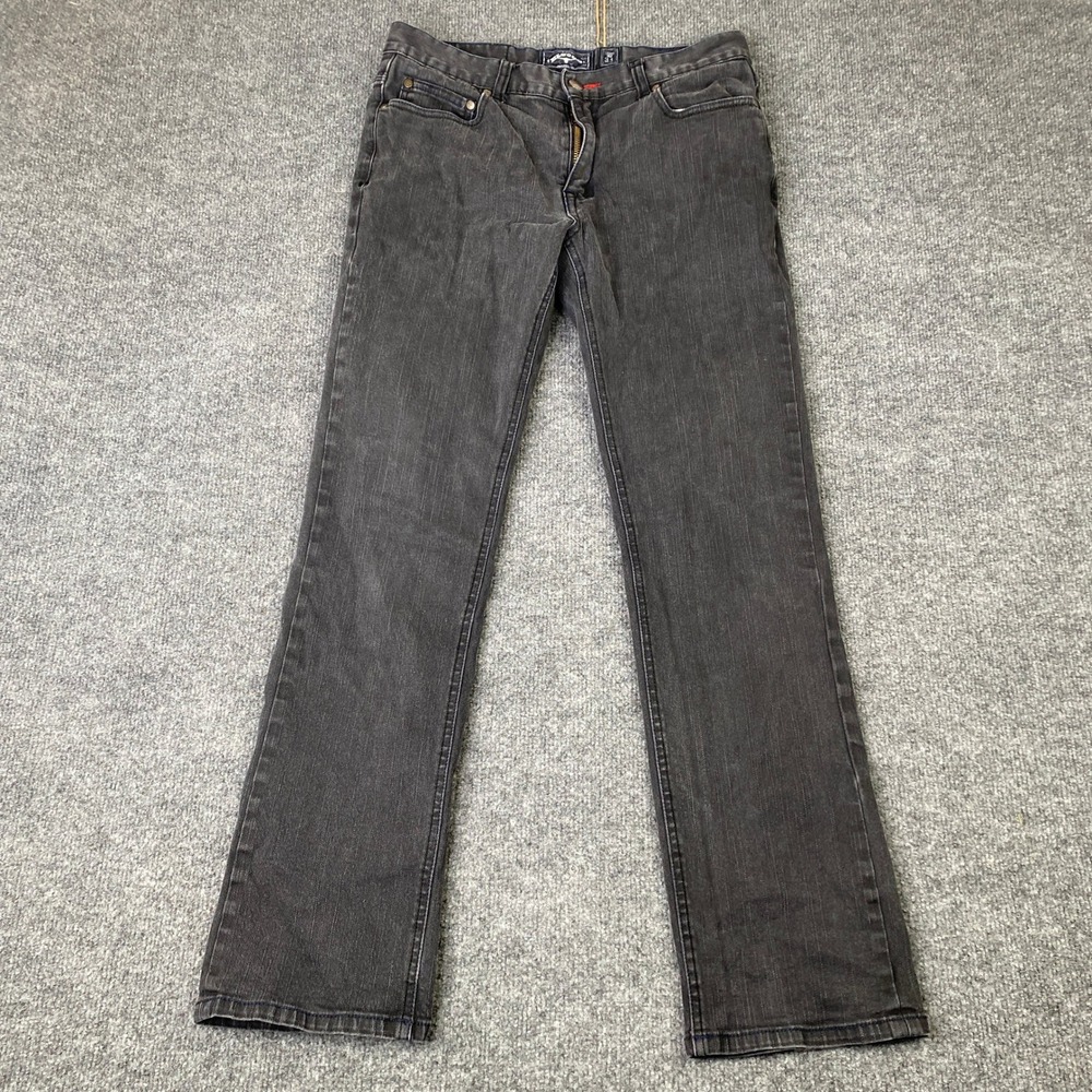 Elwood EM1-037-304 Faded Black Straight Leg Jeans Size 31 Mens or Womens
